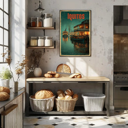 Iquitos A Glimpse of River Life Poster