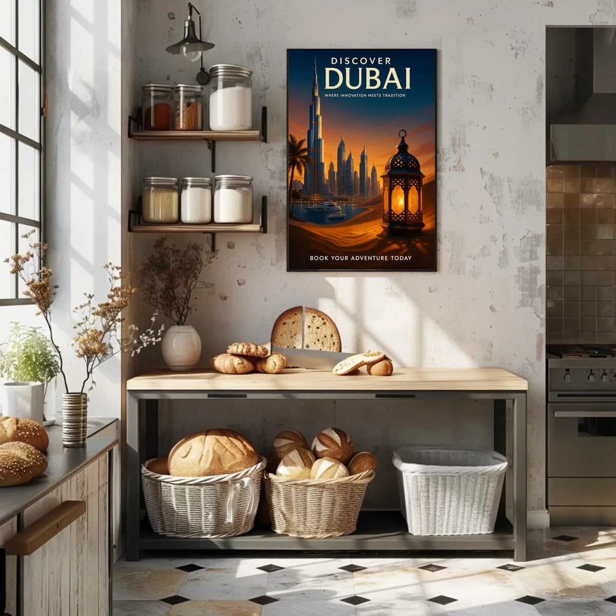 Discover Dubai A Fusion of Innovation and Tradition Description Poster
