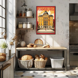 Hamburg Architectural Elegance Poster