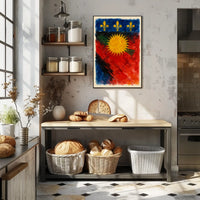 Vibrant Heraldic Emblem Poster