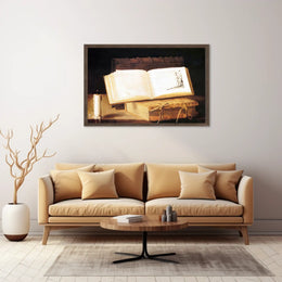 Illuminated Medieval Book Still Life - Artistic Poster