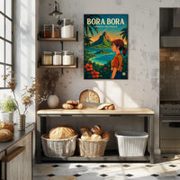 Bora Bora Adventure Vintage Travel Poster PosterGoat
