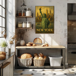 New York Iconic Cityscape Poster