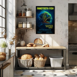 Fangtooth Fish Deep-Sea Predator Poster