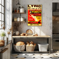 Houdini's Hardeen Vintage Magic Show Poster - Cultural Heritage Poster