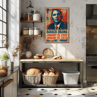 Barack Obama 44th President of the United States Street Art Mashup Poster