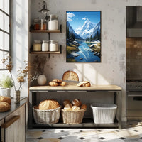 Majestic Mountain Landscape Poster