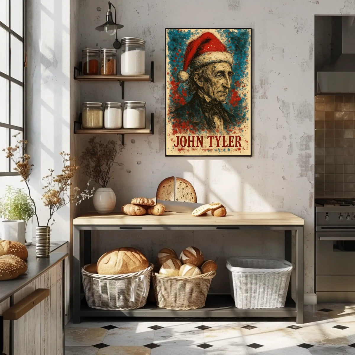 John Tyler 10th President of the United States Christmas SeriesPoster