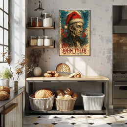 John Tyler 10th President of the United States Christmas SeriesPoster