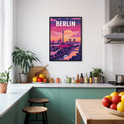 Berlin at Sunset Poster