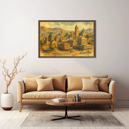 Lesotho Cityscape Poster