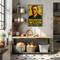 Woodrow Wilson 28th President of the United States Street Art Mashup Poster
