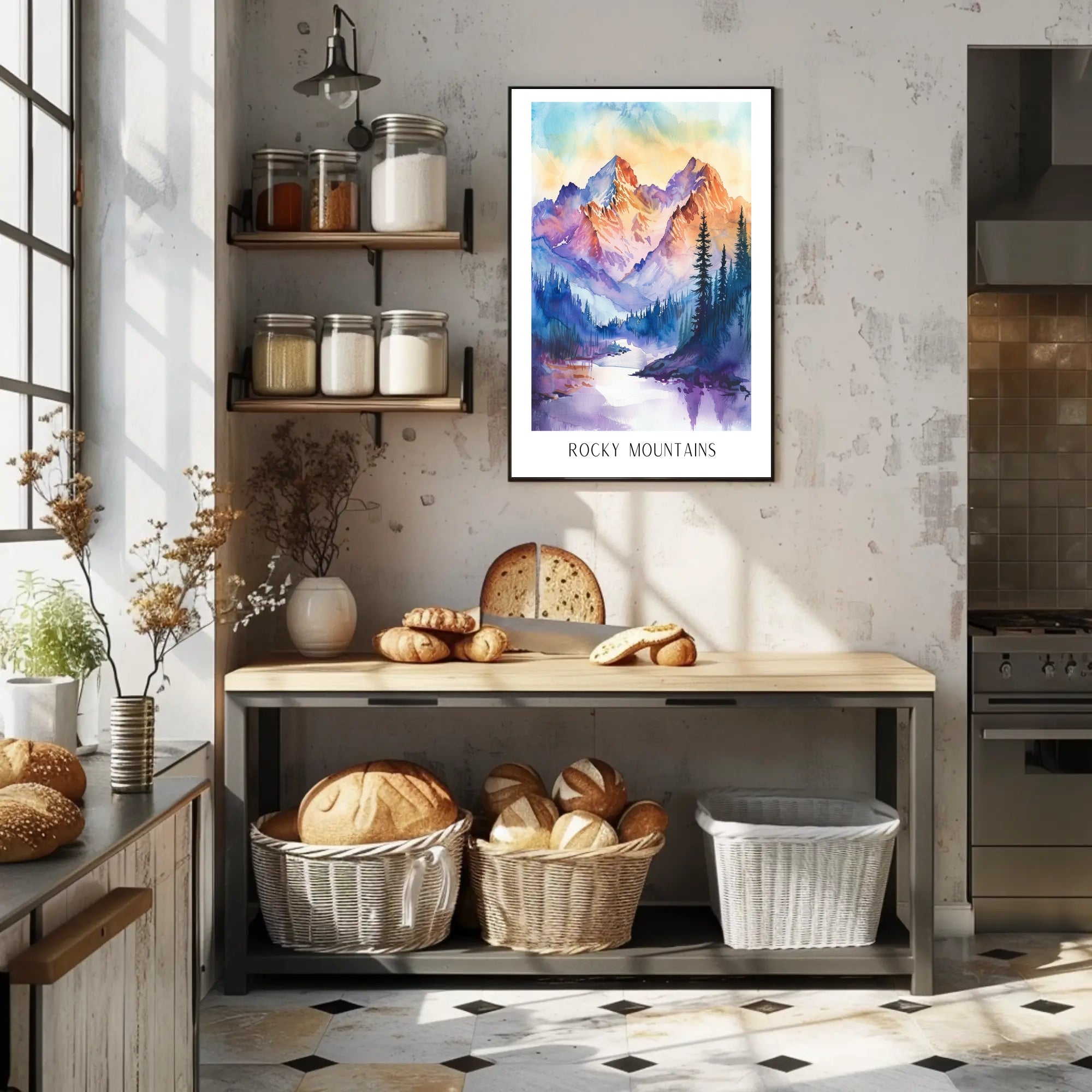 Majestic Rocky Mountains Poster PosterGoat