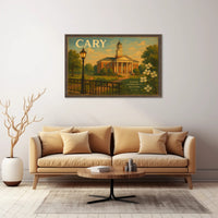 Welcome to Cary Travel Poster Wall Art