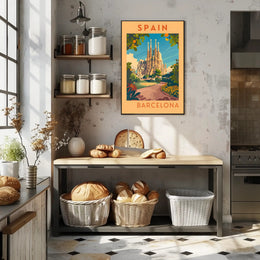 Barcelona Travel Poster