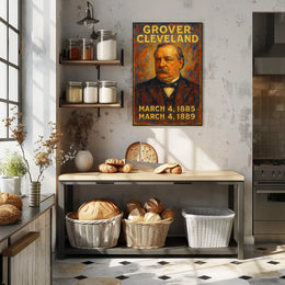 Grover Cleveland 22Nd And 24Th Poster