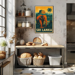 Sri Lanka Wildlife Poster