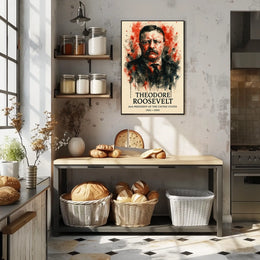 Theodore Roosevelt Brilliance: Immersive Historical Presidential Poster