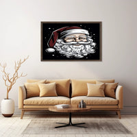 Jolly Santa Claus Illustration Poster