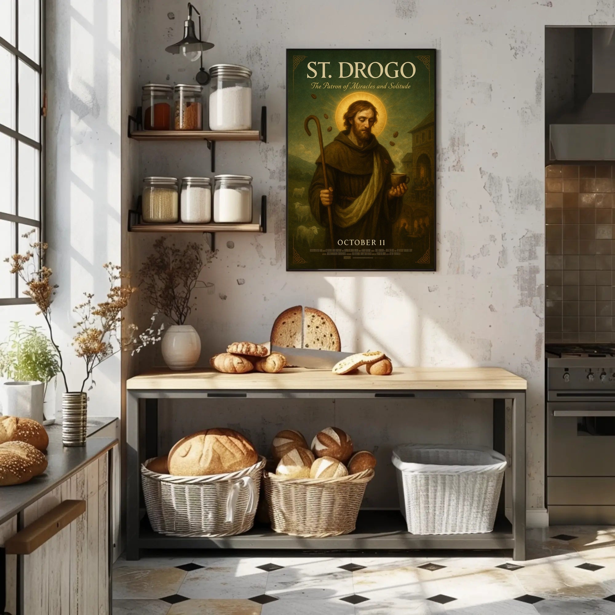 St. Drogo The Patron of Miracles and Solitude Poster PosterGoat