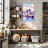 Prague Charles Bridge Travel Poster