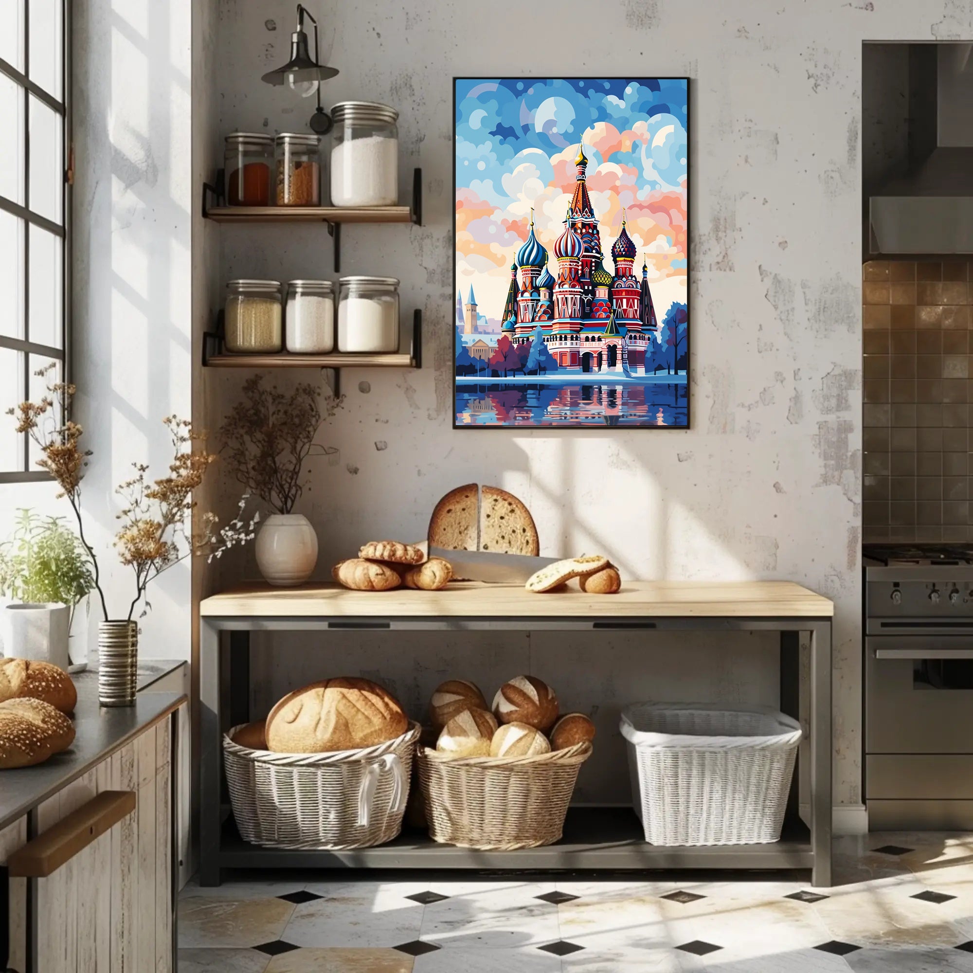 Vibrant St. BasilS Cathedral Poster
