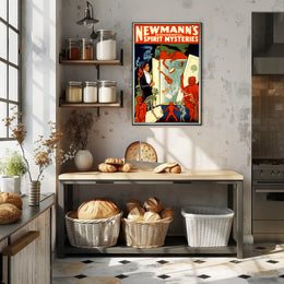 Vintage Magic Show Poster with Mysterious Supernatural Theme Poster