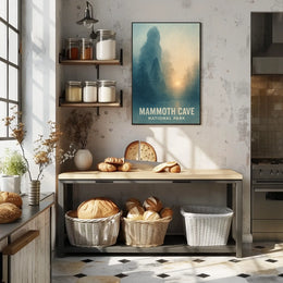 Mammoth Cave National Park Landscape Travel Art Print Poster