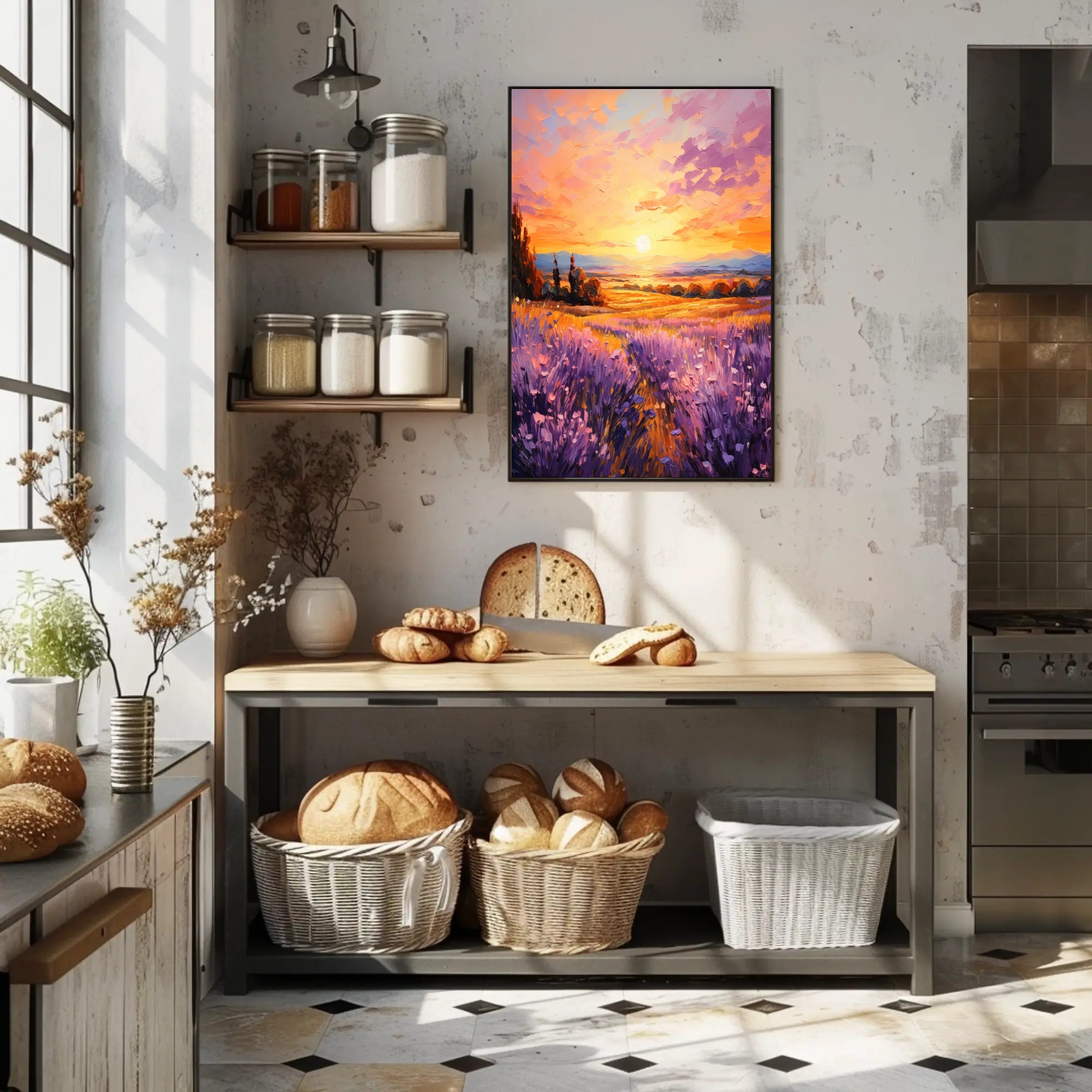 Lavender Sunset Poster