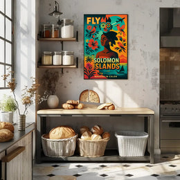 Vibrant Solomon Islands Adventure Travel Poster PosterGoat