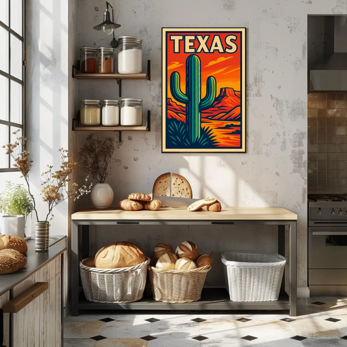 Texas Desert Landscape Poster