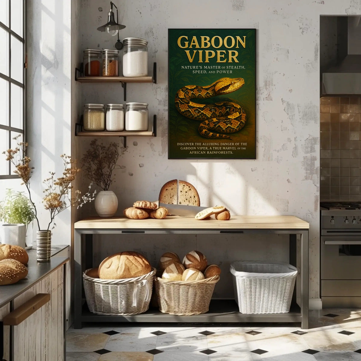 Gaboon Viper Natures Master of Stealth Poster