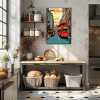 Urban Sunset Journey Poster