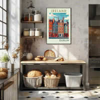Vibrant Dublin Streetscape Poster
