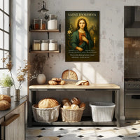 Saint Dymphna Patron of Mental Health Poster PosterGoat