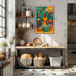 Fly Haiti Wander in Color Poster