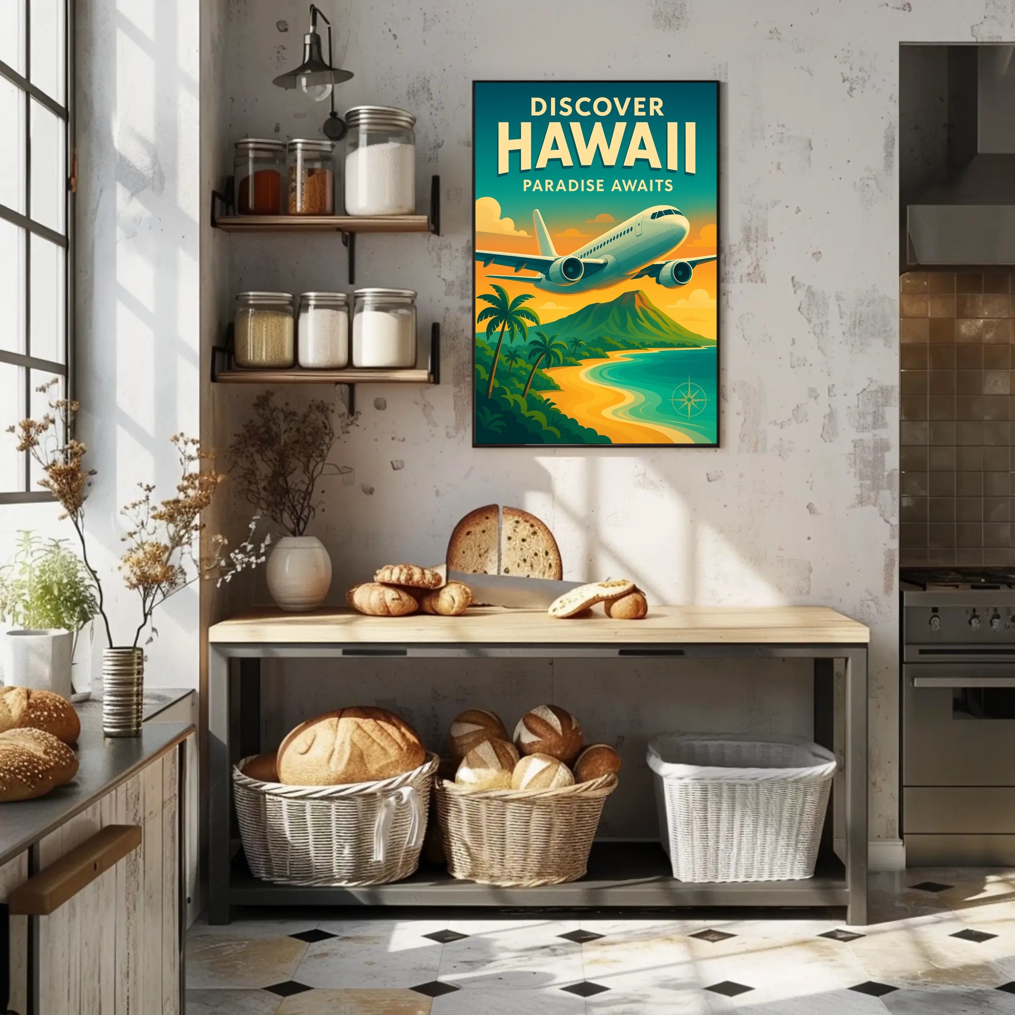 Discover Hawaii Vintage Travel Poster PosterGoat
