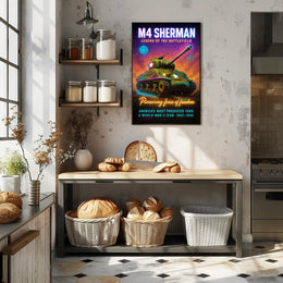 M4 Sherman Legend of the Battlefield Poster PosterGoat