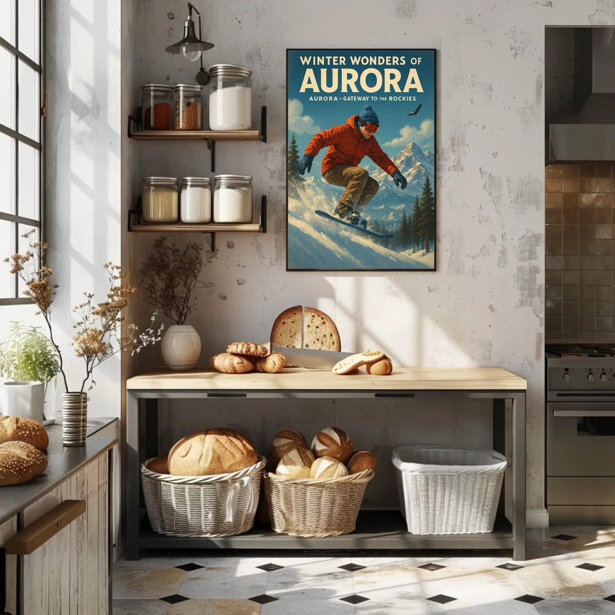 Winter Wonders of Aurora Poster
