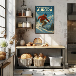 Winter Wonders of Aurora Poster