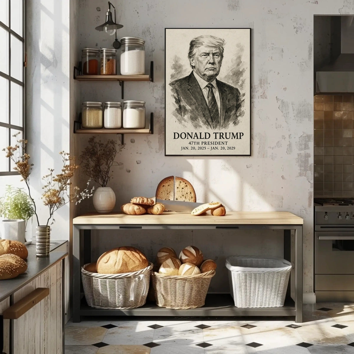 Trump 47th President Patriotic Photography Realism Poster