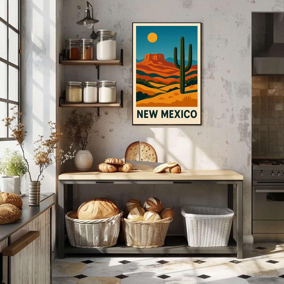 New Mexico Desert Landscape Poster
