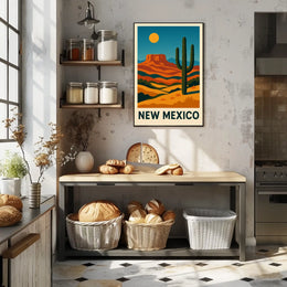 New Mexico Desert Landscape Poster