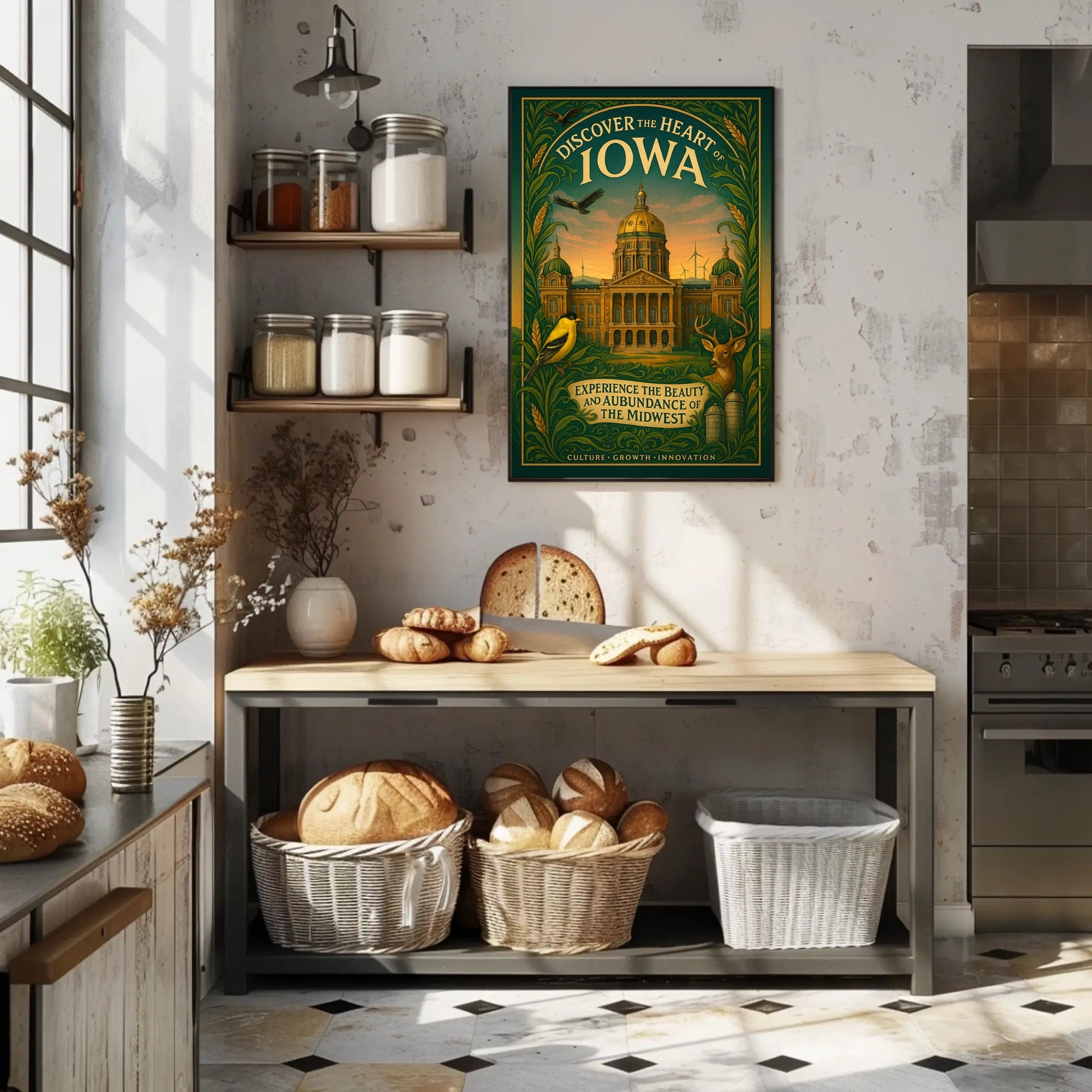 Discover The Heart Of Iowa Poster