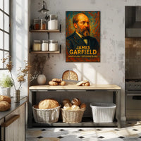 James Garfield Presidential Portrait Poster
