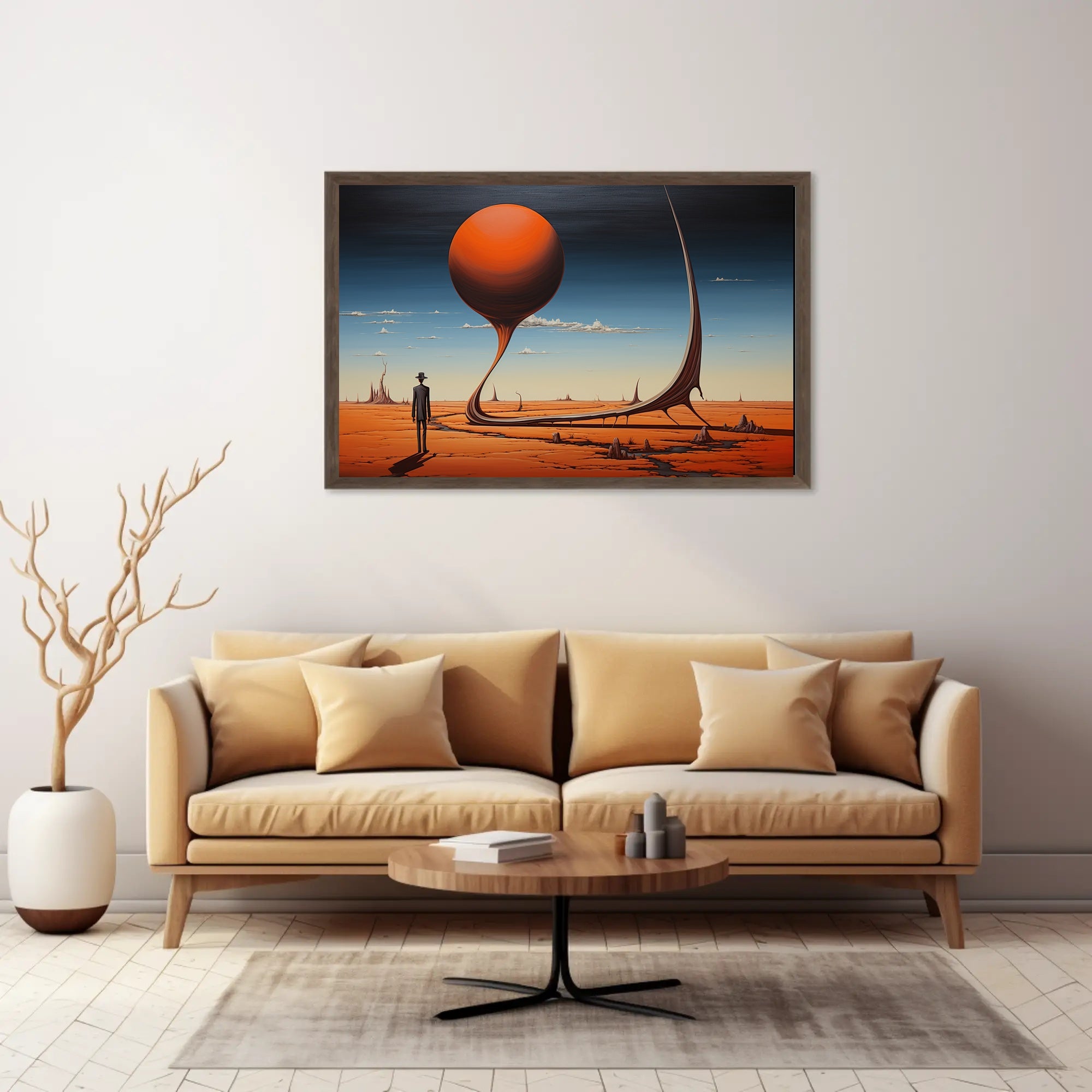 Surreal Desert Dreamscape: Abstract or Artistic Poster