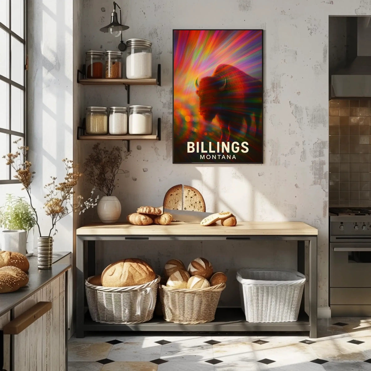Billings Wilderness Wanderer Digital Painting Poster