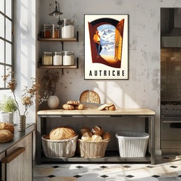 Skiing in Austria Poster PosterGoat