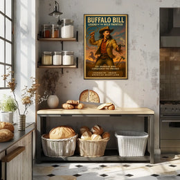 Buffalo Bill Wild West Adventure Cultural Heritage Poster