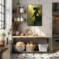 Ethereal Gothic Transformation: Surreal Skeleton Art Poster PosterGoat
